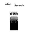 AKAI AP-M719 Instrukcja Obsługi