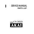 AKAI CS-705D Instrukcja Serwisowa
