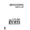 AKAI VTS-400 Instrukcja Serwisowa